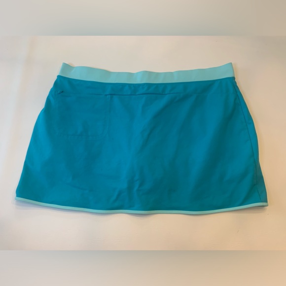 Lands End athletic tennis skirt women’s size XL, elastic shorts (T) - Picture 6 of 7